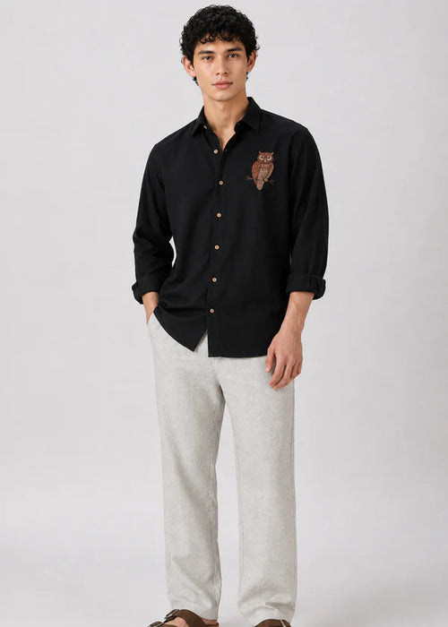 Black & Grey 100% Cotton Old Money Co-ordinated Outfits for Men